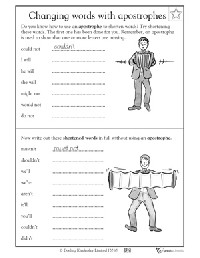2nd Grade Contractions Worksheets