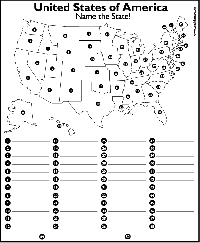 Blank Printable United States Map Worksheets