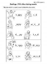 PDF Feelings Worksheets for Kids