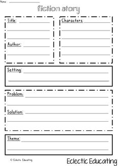 Book Report Story Map Template
