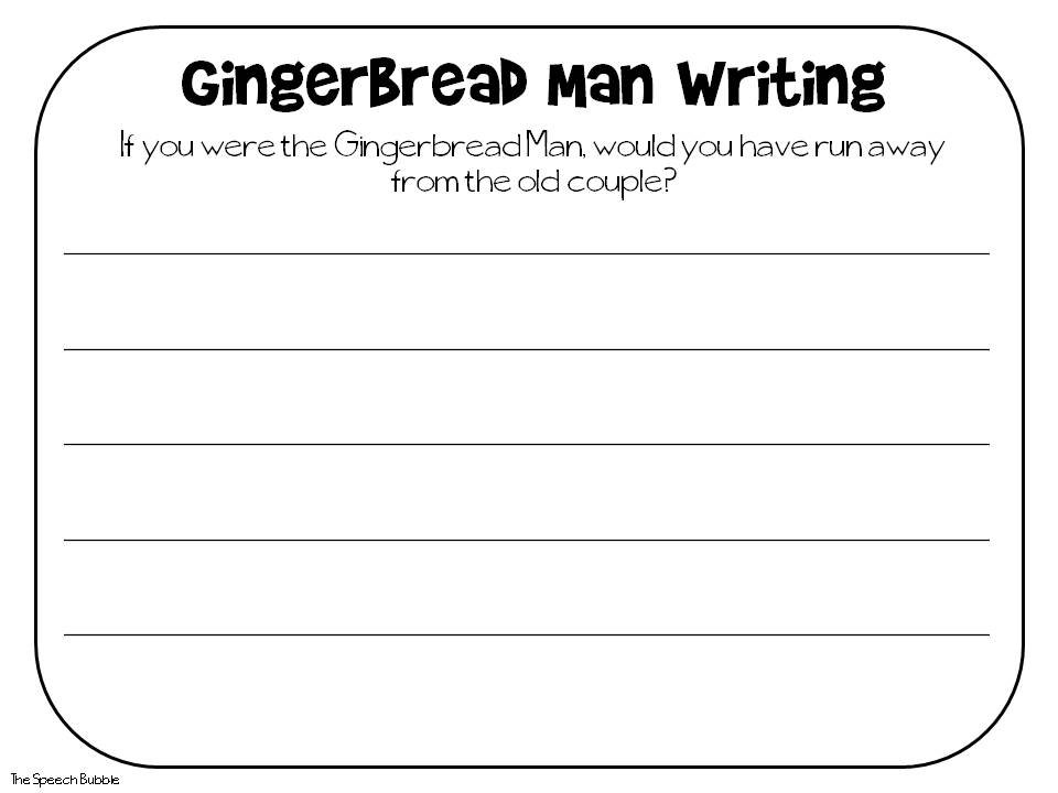 Gingerbread Man Writing Activities