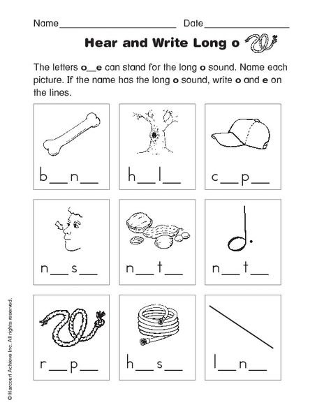 Long E Y as Vowel A Worksheets