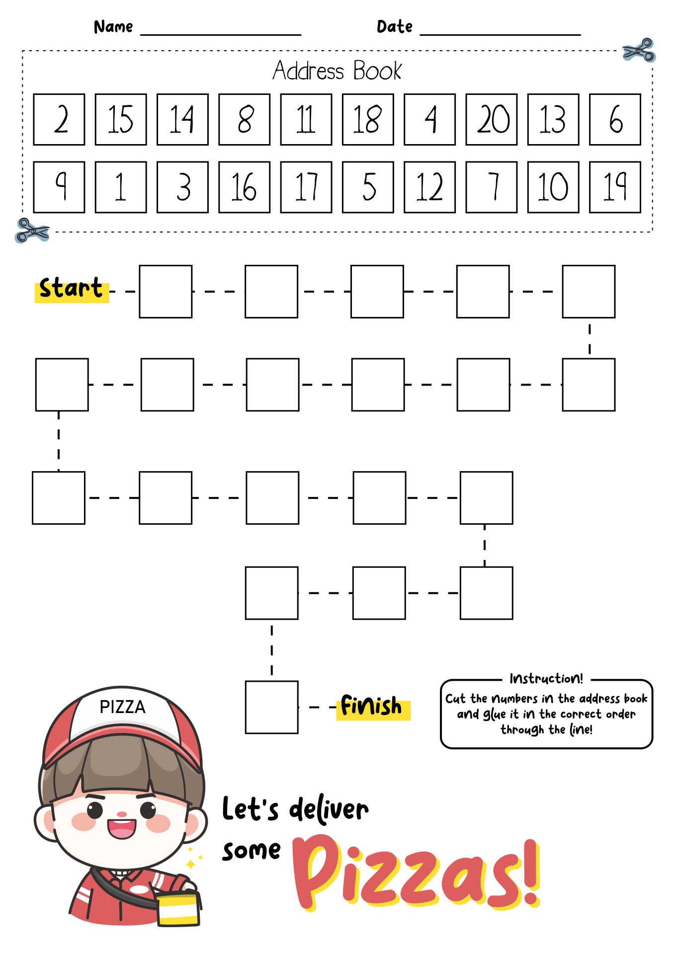 Making Teen Numbers Worksheets