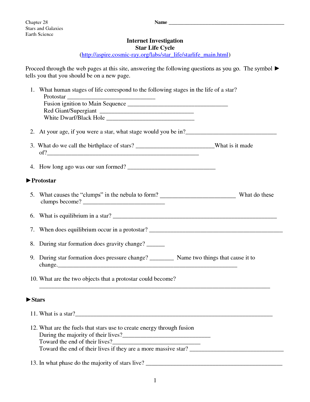 14 Best Images Of Star Life Cycle Worksheet Star Life Cycle Worksheet Answers Life Cycle Of A 