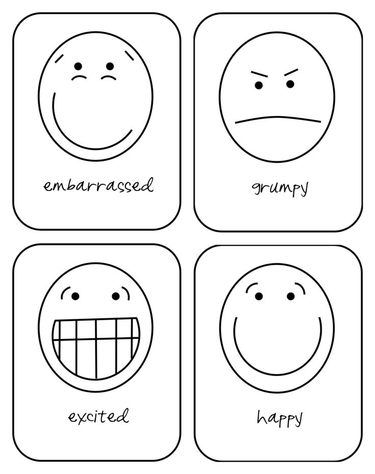 Emotion Flash Cards for Toddlers