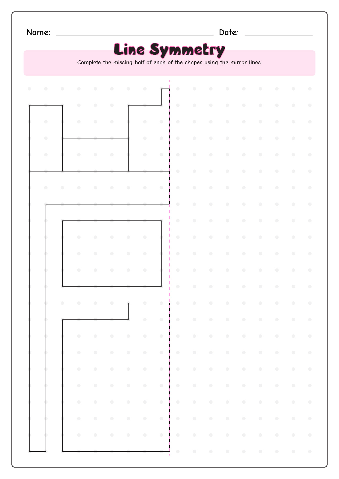 14 Images of Lines Of Symmetry Worksheets