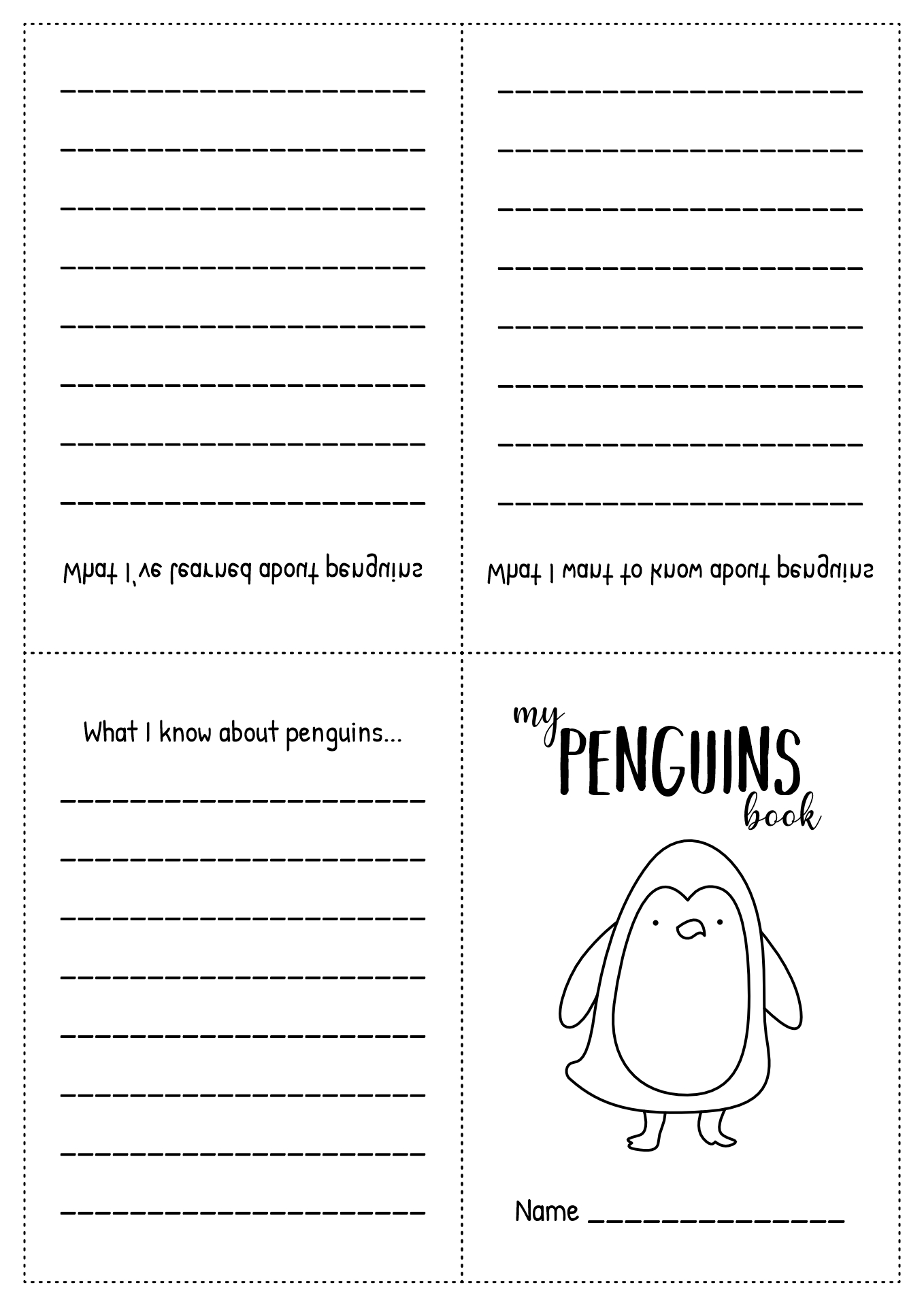 10 Best Images of Penguin Preschool Worksheets Penguin Parts, Penguin