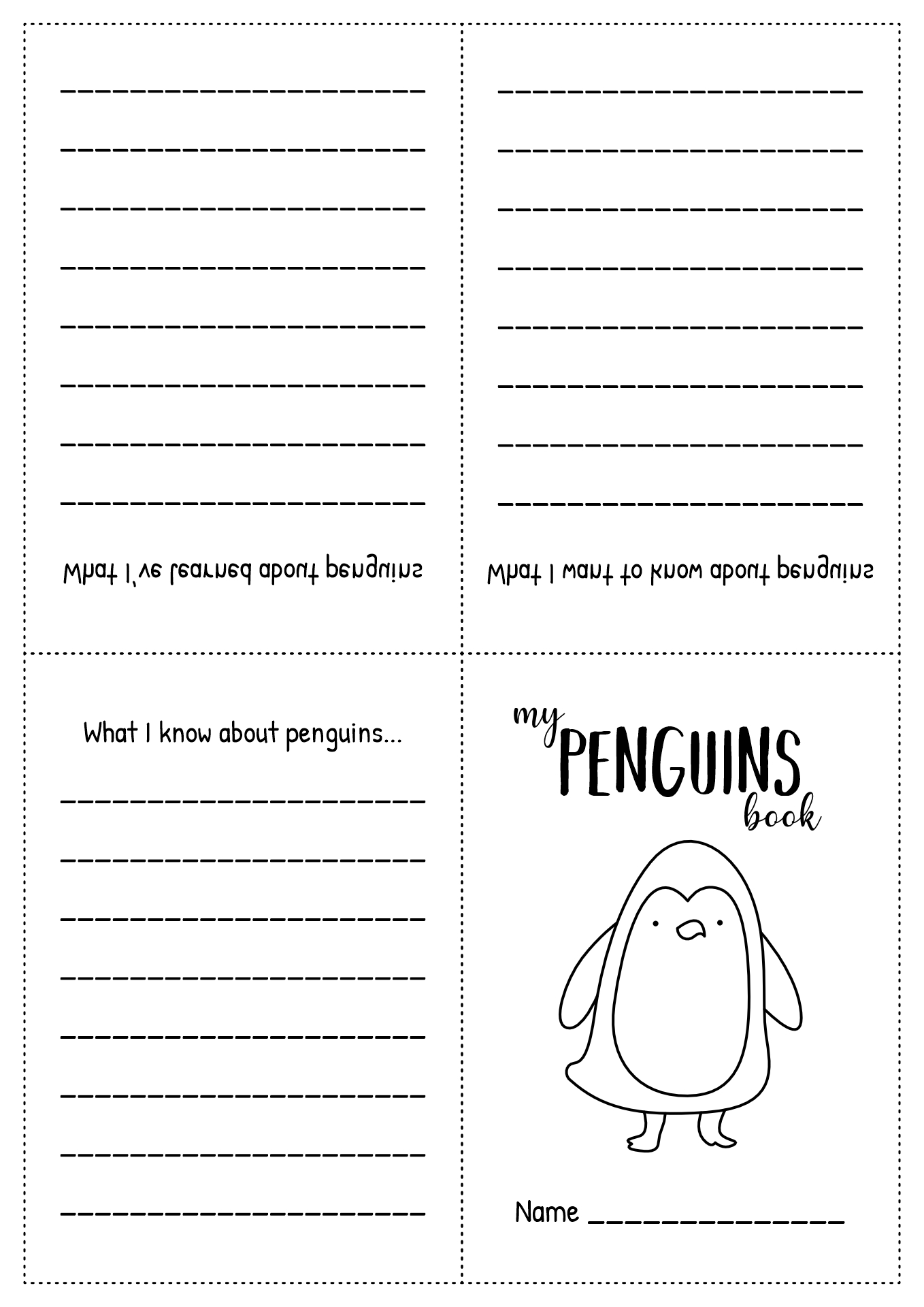 10 Best Images of Penguin Preschool Worksheets - Penguin Parts, Penguin Addition Roll and Color ...