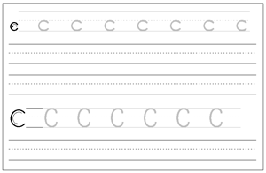 Printable Preschool Alphabet Writing Worksheets