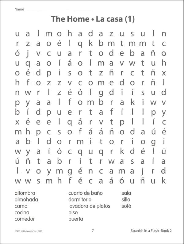 Free Printable Word Searches For Adults In Spanish
