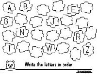 Alphabet Letter Order Worksheet