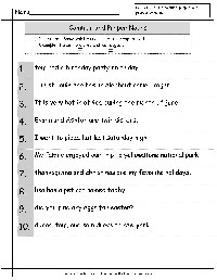 Common and Proper Noun Worksheet First Grade