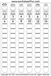 Skip Counting by 6 Worksheets