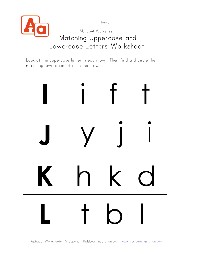 Uppercase and Lowercase Letters Worksheets