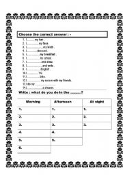 4 Grade English Worksheets