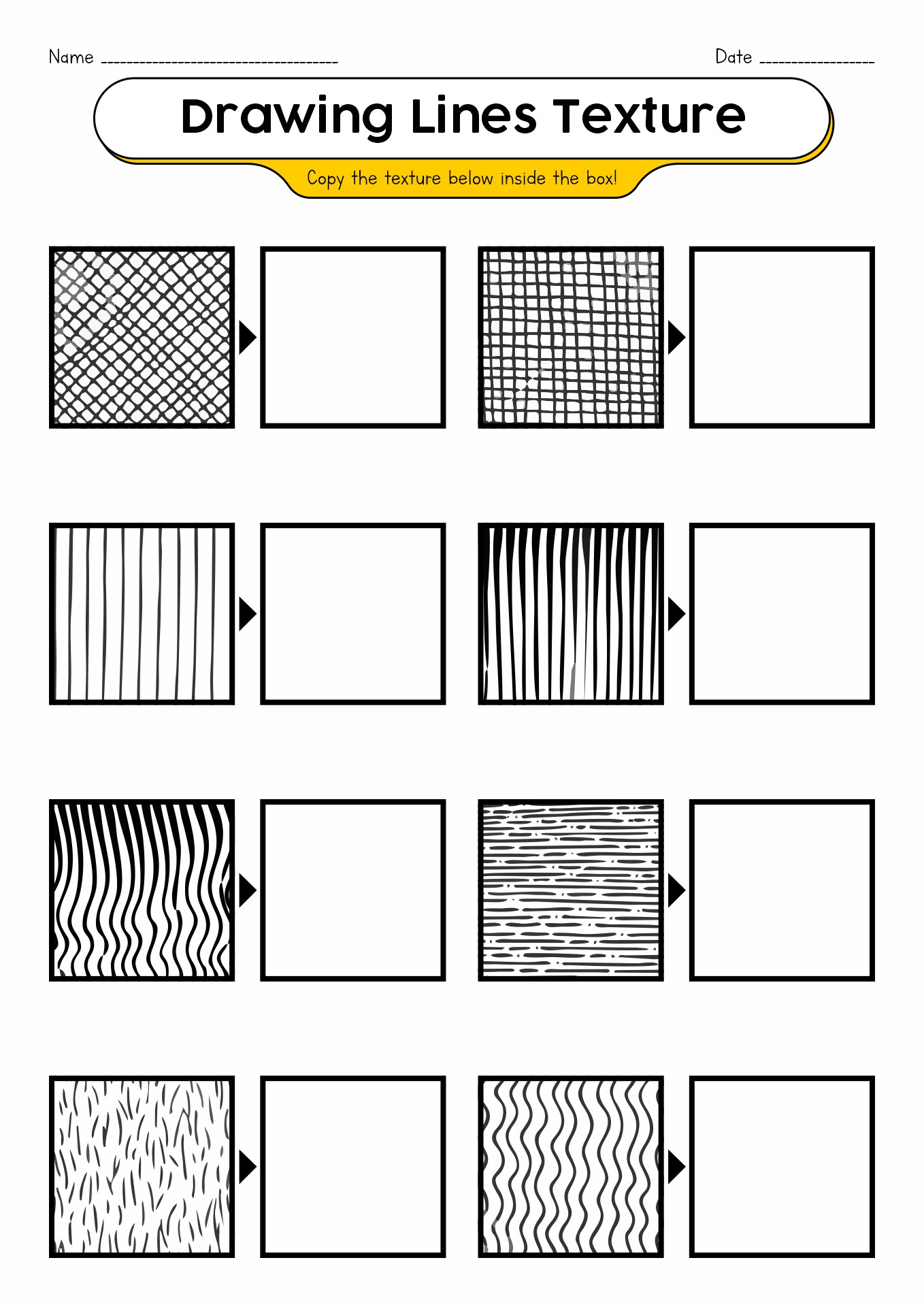 13 Best Images of Texture Line Drawing Techniques Worksheet - Art