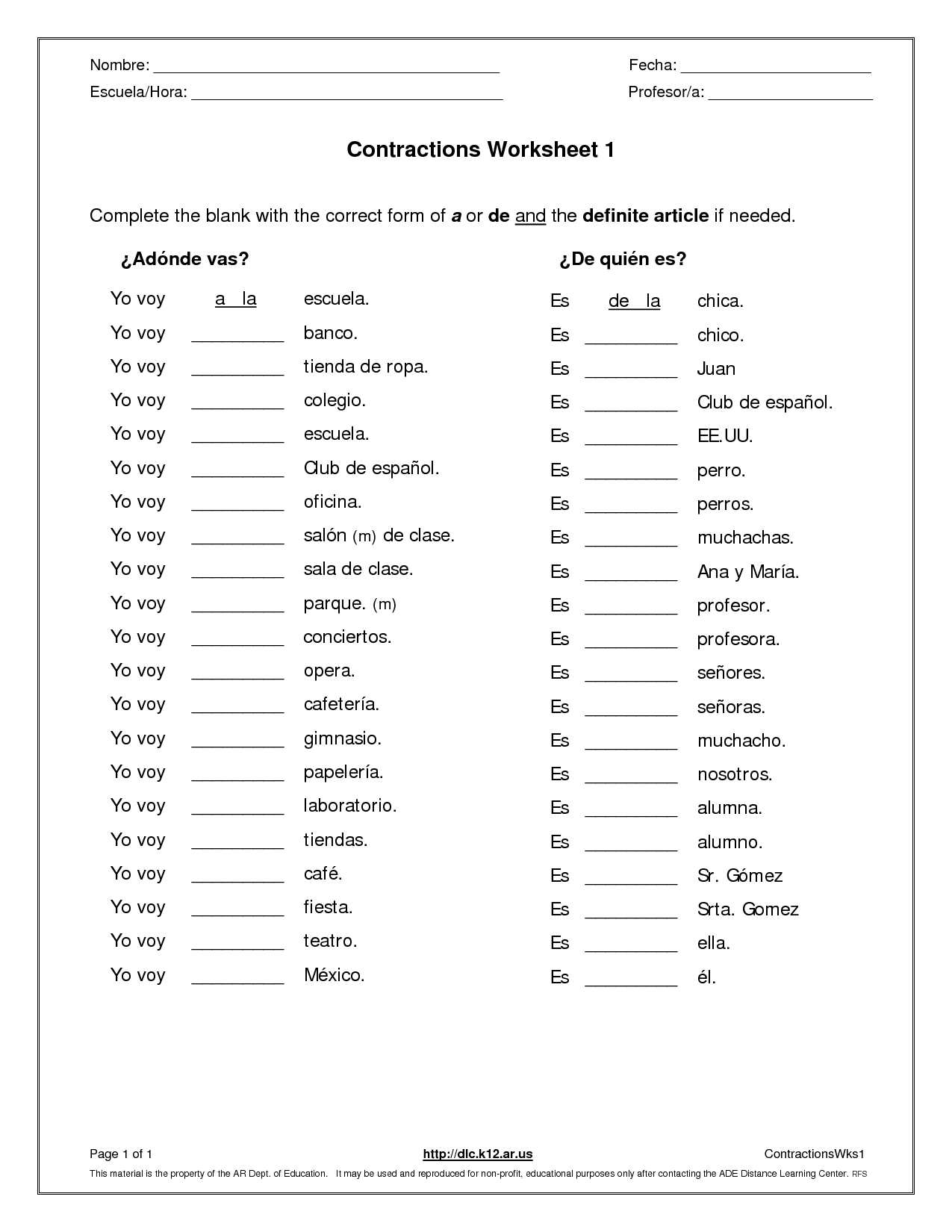 second-grade-contractions-worksheet