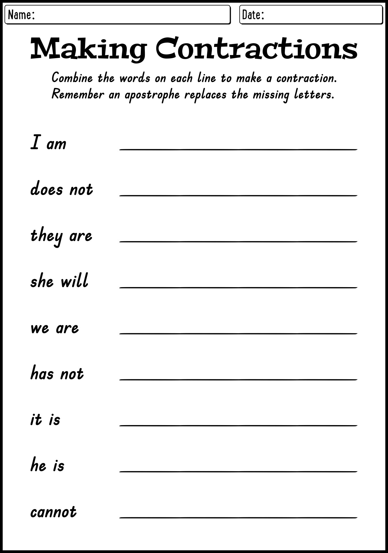 17-best-images-of-for-first-grade-contraction-worksheets-contraction