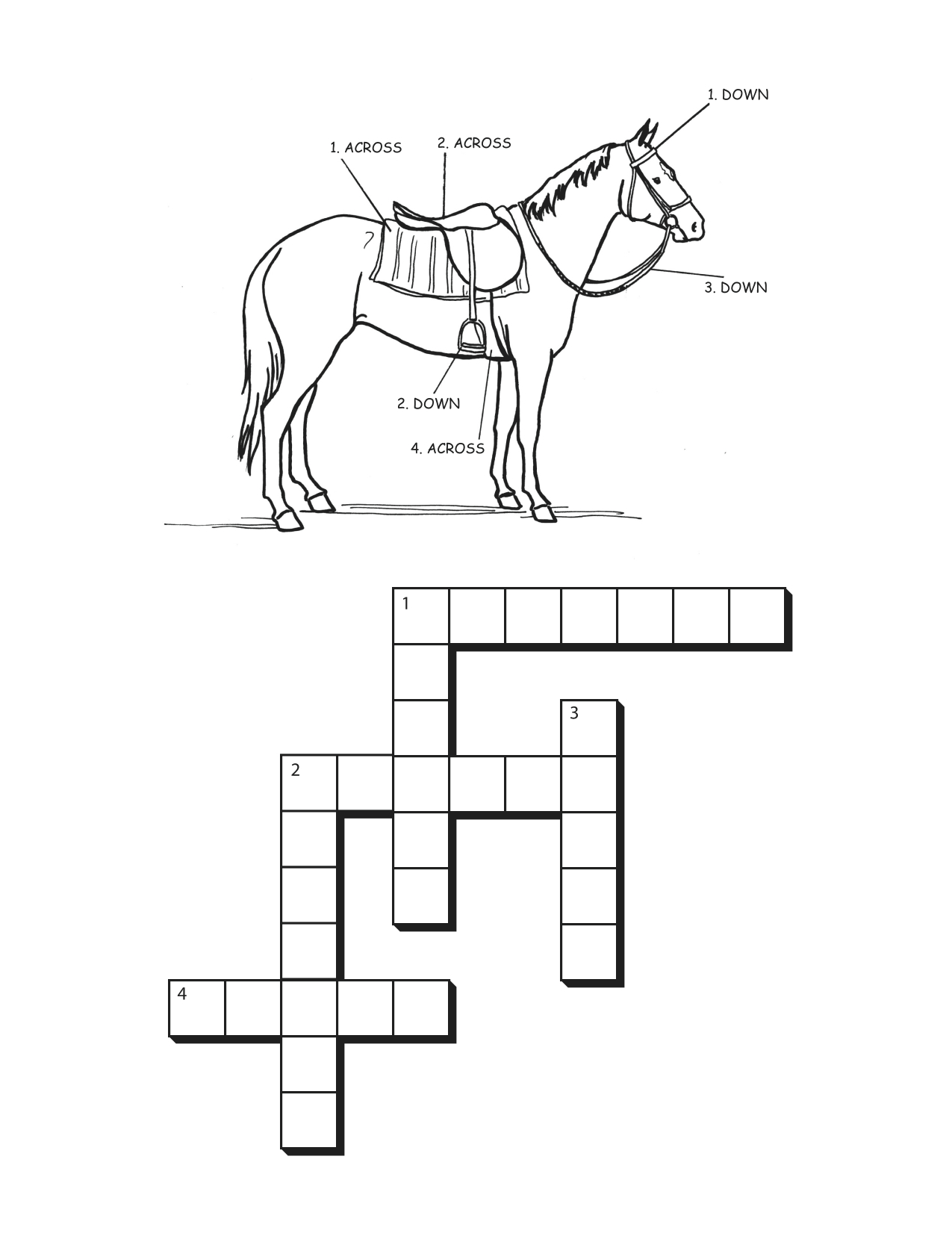 horse-worksheets-printable-gambaran