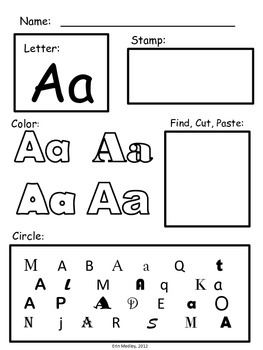 Pre-K Tracing Letters Worksheets