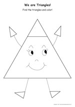 Preschool Shapes Worksheets for 3 Year Olds