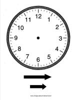 Telling Time Clock with Hands