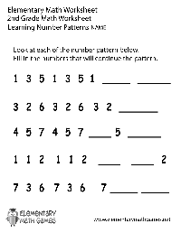 Number Patterns Worksheets 2nd Grade