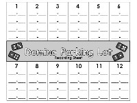 Parking Lot Domino Recording Sheet