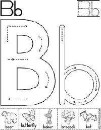 Printable Preschool Worksheets Letter B