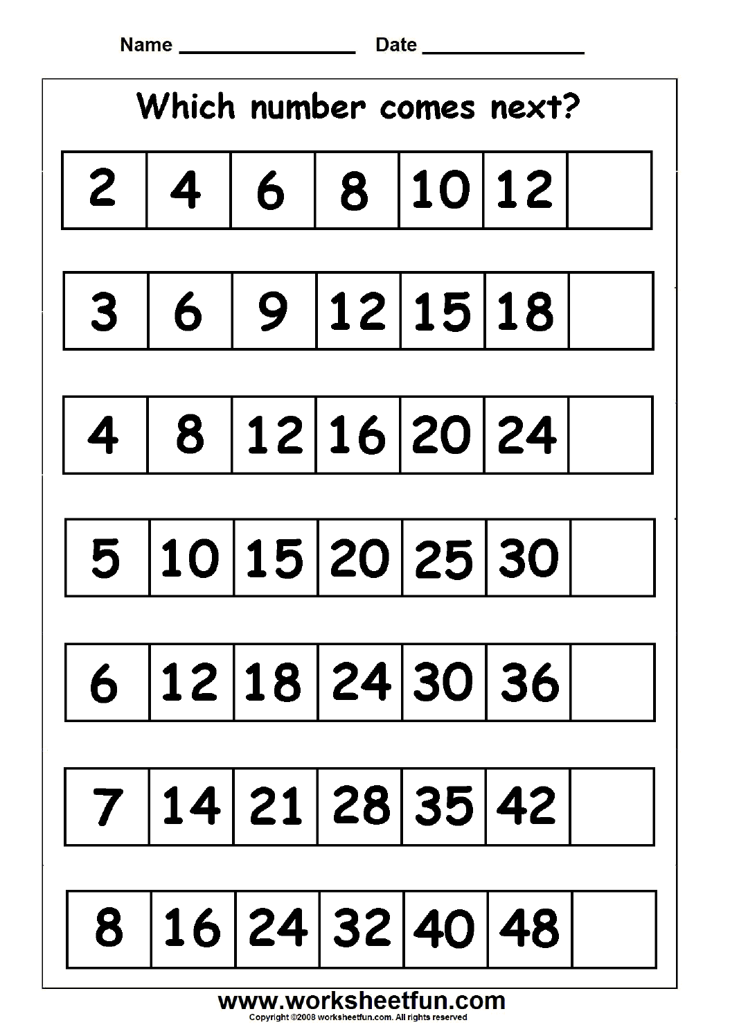 16 Best Images Of Second Grade Number Patterns Worksheets Number