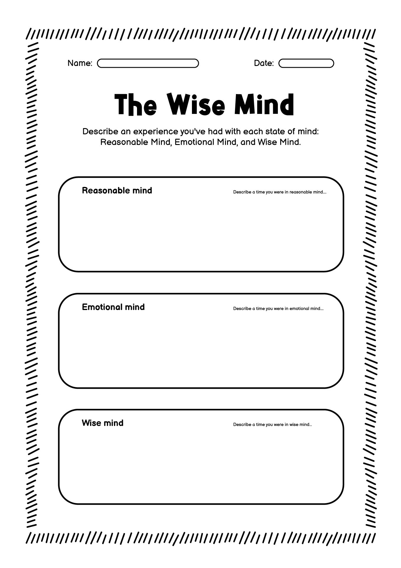 Radical Acceptance Dbt Worksheet