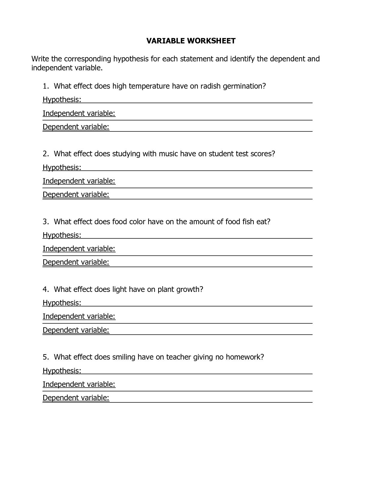 16 Best Images of Simpson Science Variable Worksheet Answer - Controls