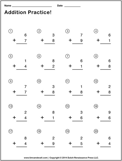 12 Best Images of Kindergarten Worksheets Math Problems - 8th Grade