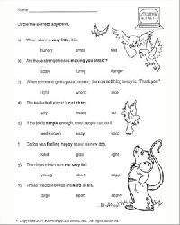 2nd Grade Language Arts Worksheets