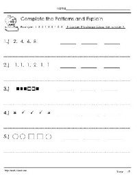 4th Grade Math Worksheets Number Patterns