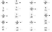 4th Grade Printable Math Worksheets Fractions