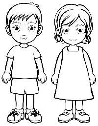 Child Coloring Page