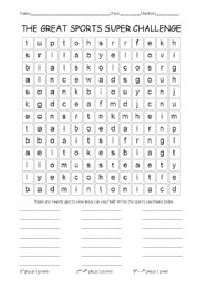 Sports Word Search Printable