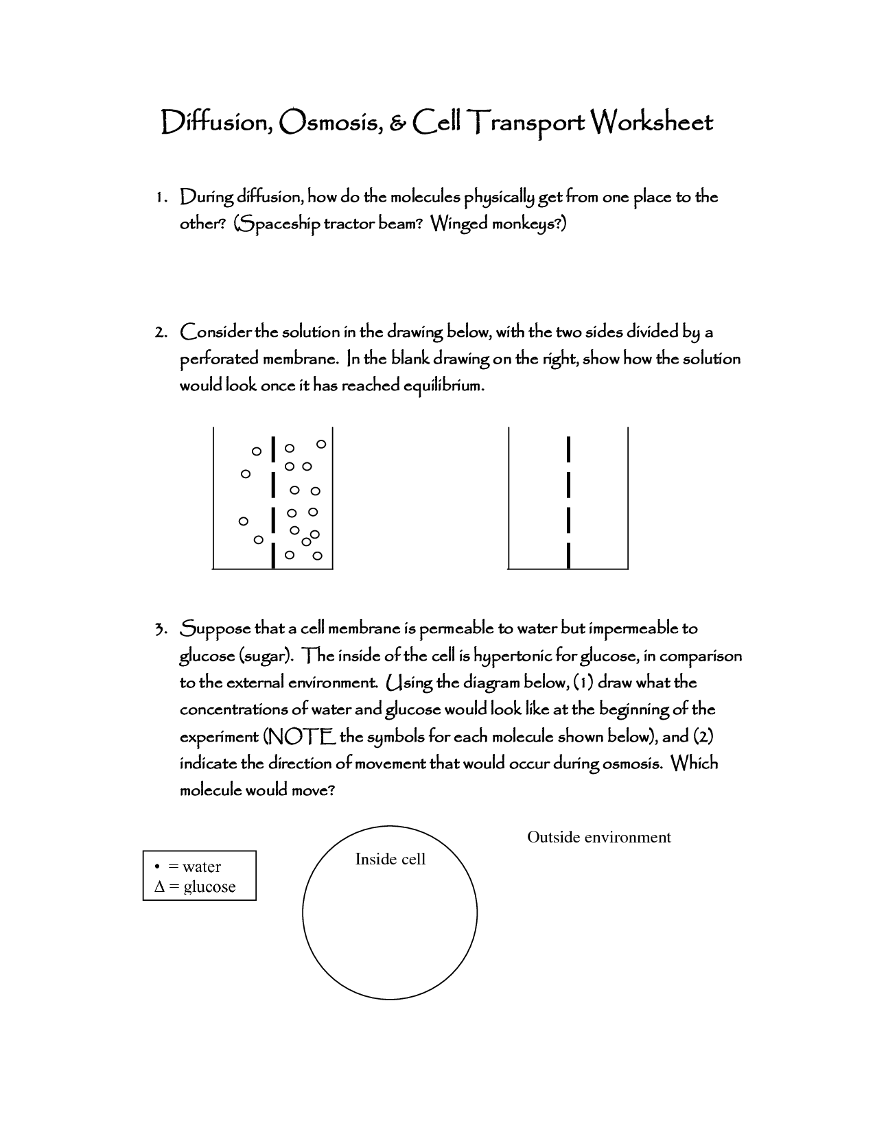 17 Best Images of Osmosis Worksheet Answers - Osmosis and ...