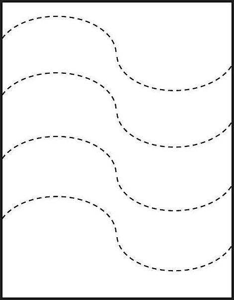 13 Best Images of Basic Cutting Skills Worksheet - Curved Line Tracing