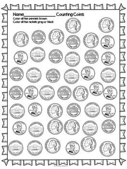 11 Best Images of Printable Dime Worksheet - Cut and Paste Counting