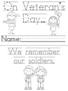 14 Best Images of Veterans Day Worksheets For Elementary - Veterans Day