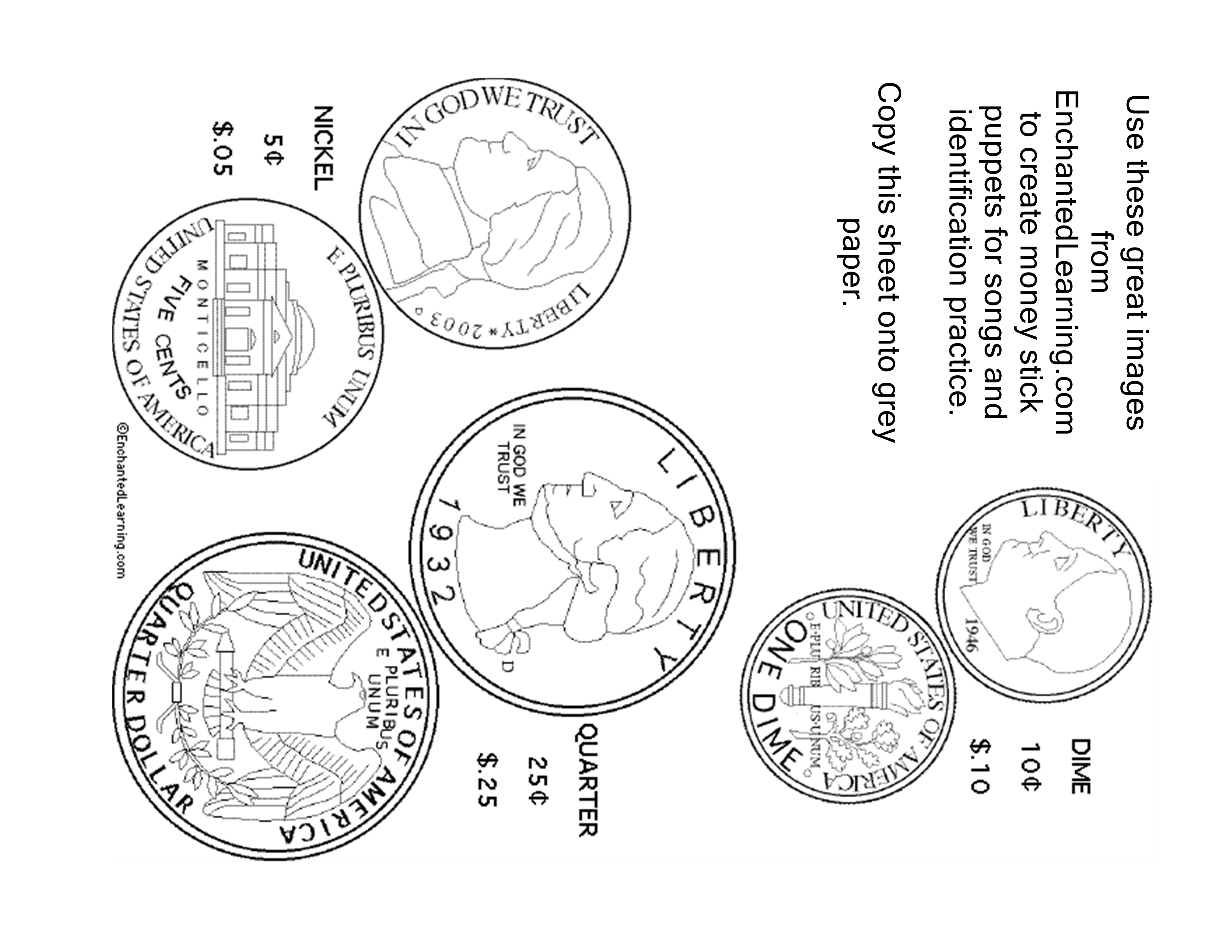 12 Best Images of Money Worksheets To Print Out Coloring Pages, Free