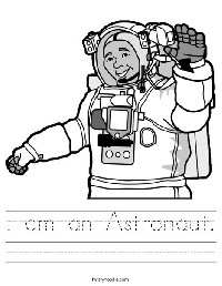 Black Astronaut Clip Art