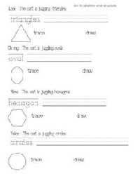 Cat in the Hat Worksheets Shapes