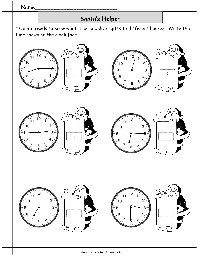 Christmas Telling Time Worksheets