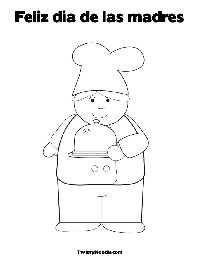 Printable Chef Coloring Page