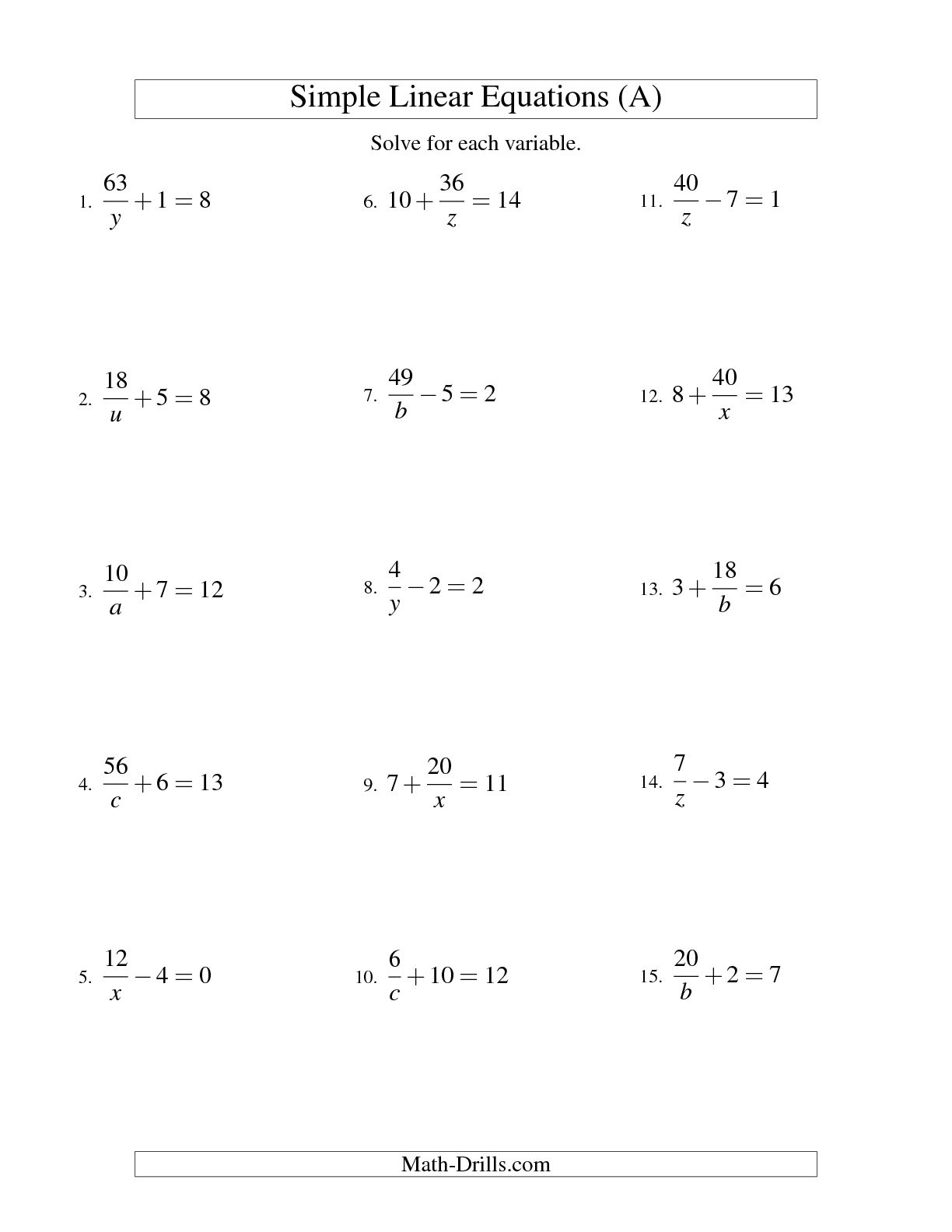 simple-algebraic-equations-worksheet