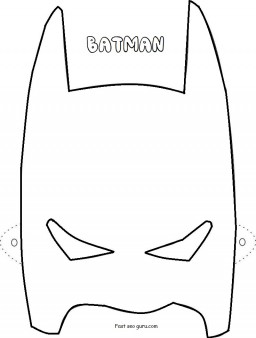 Batman Mask Coloring Pages
