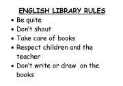 Library Rules for Elementary Students